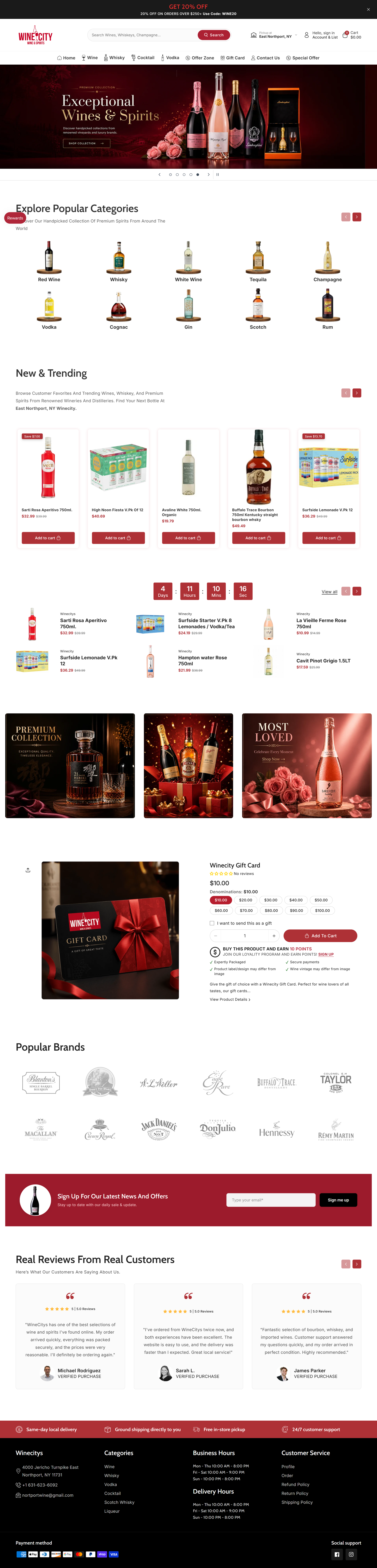 Wine City Shopify Store